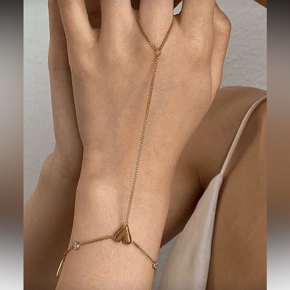 Heart Chain Bracelet Q914